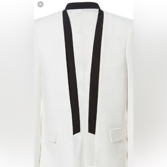 ZARA black & white tuxedo open blazer - Picture 10 of 10